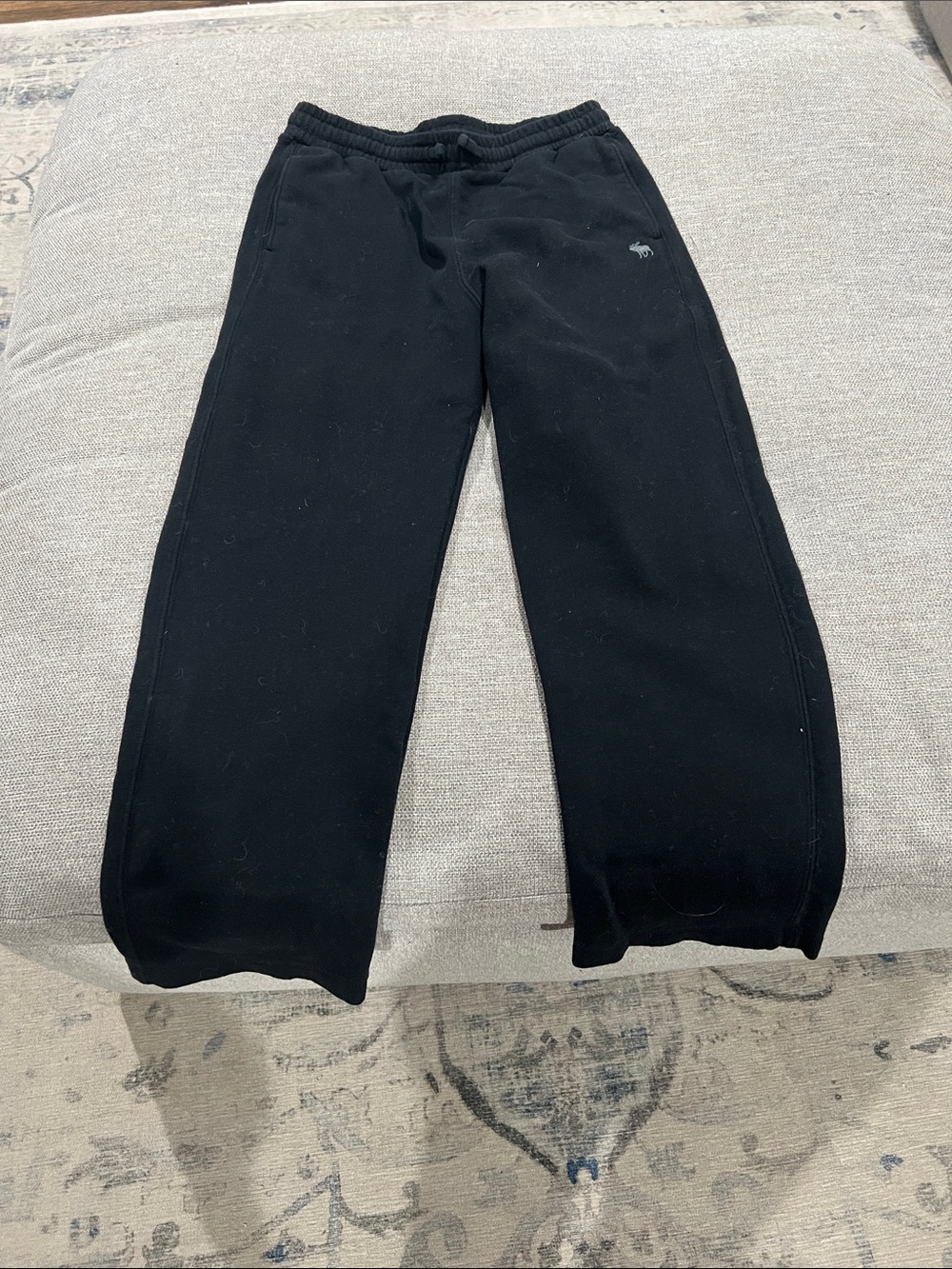 Abercrombie Kids Black Sweatpants with Elastic Waist